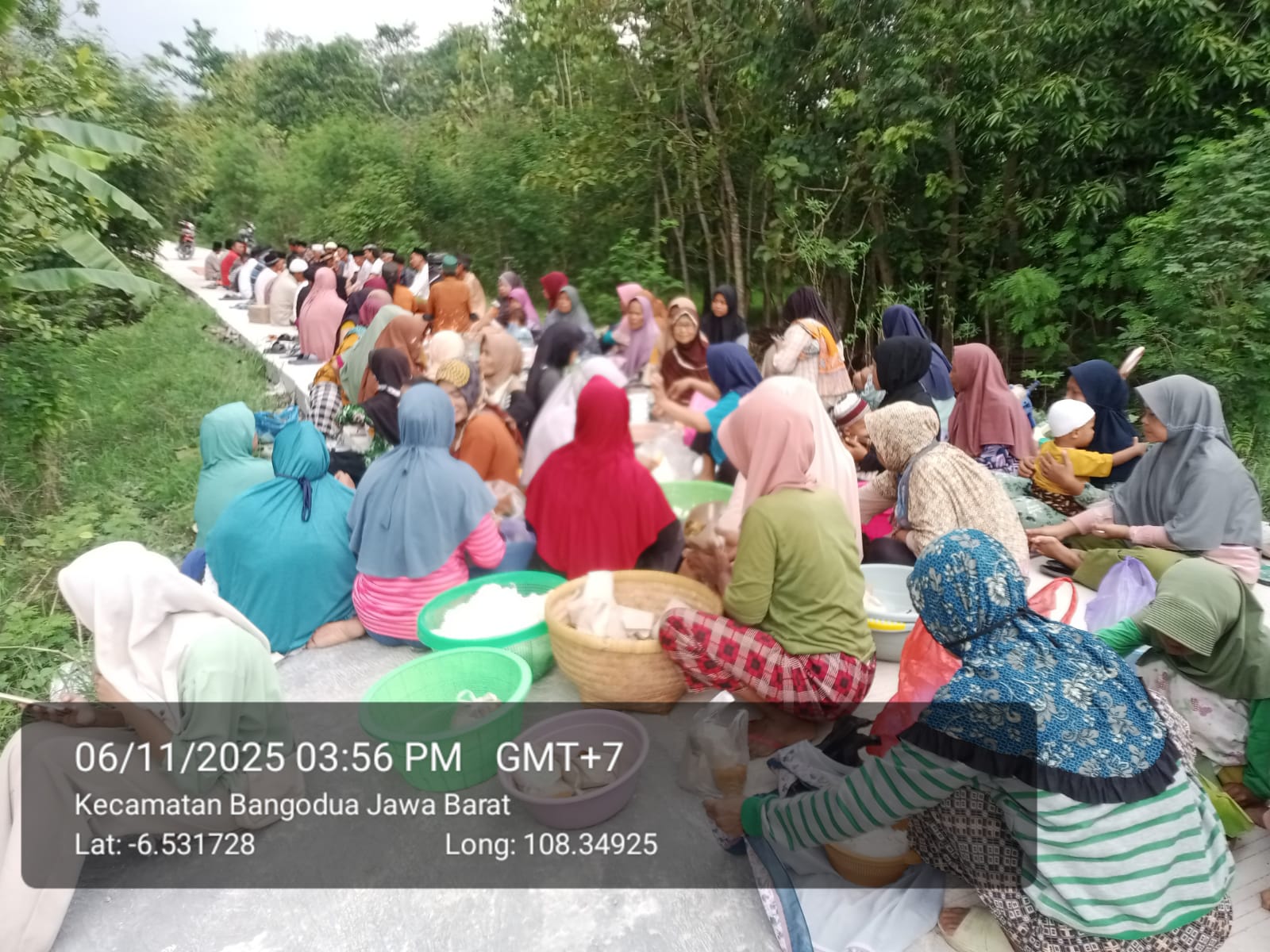 Warga Beduyut Gelar Doa Syukur Setelah Jalan Poros Rampung Dibangun