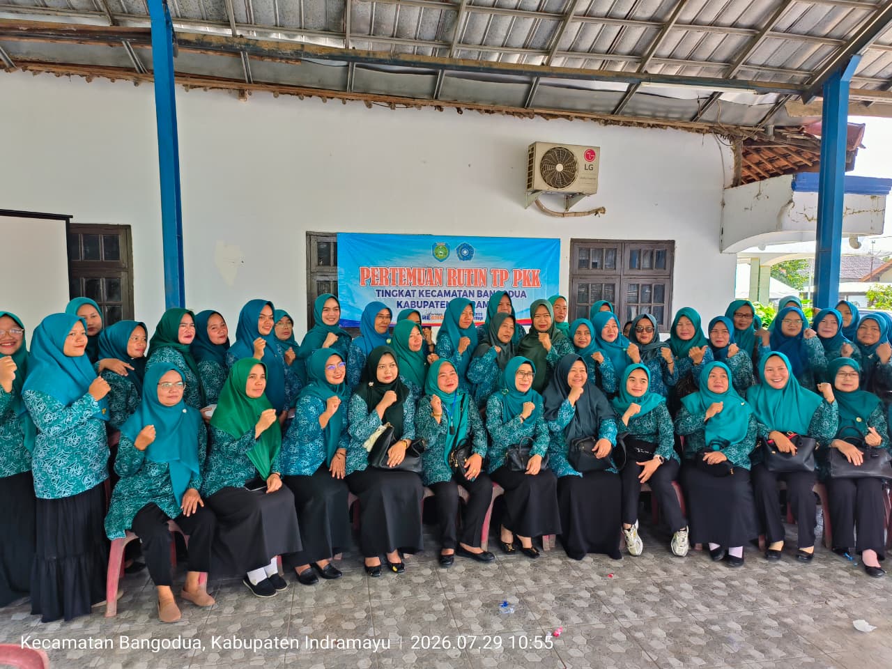 Pertemuan Rutin TP PKK Tingkat Kecamatan Bangodua Kabupaten Indramayu